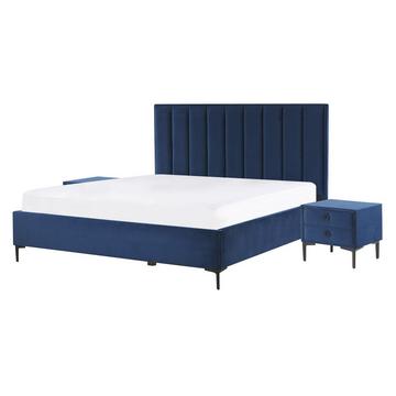 Schlafzimmer Set aus Samtstoff SEZANNE