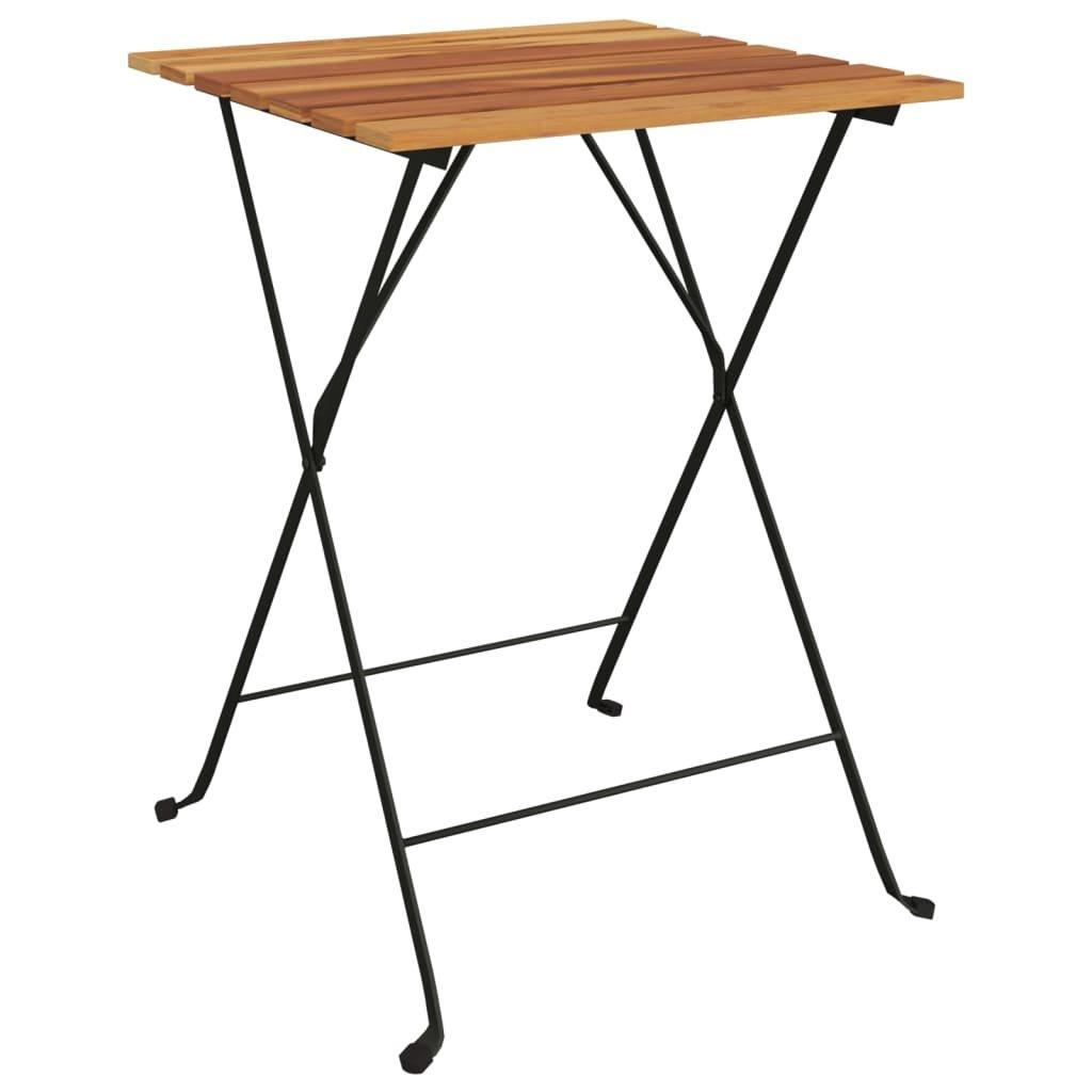 VidaXL Table de bistrot pliante bois  