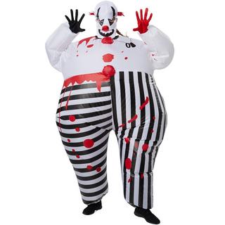 Tectake  Costume de clown d'horreur autogonflant 