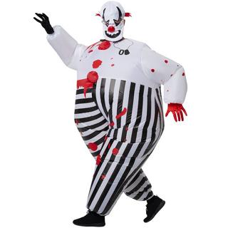 Tectake  Costume de clown d'horreur autogonflant 