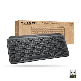 Logitech  MX Keys Mini for Business Tastatur RF Wireless + Bluetooth QWERTZ Schweiz Graphit 