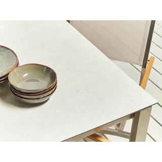 Beliani Set da pranzo per giardino con sedie en Vetro temperato Industriale COSOLETO/GROSSETO  