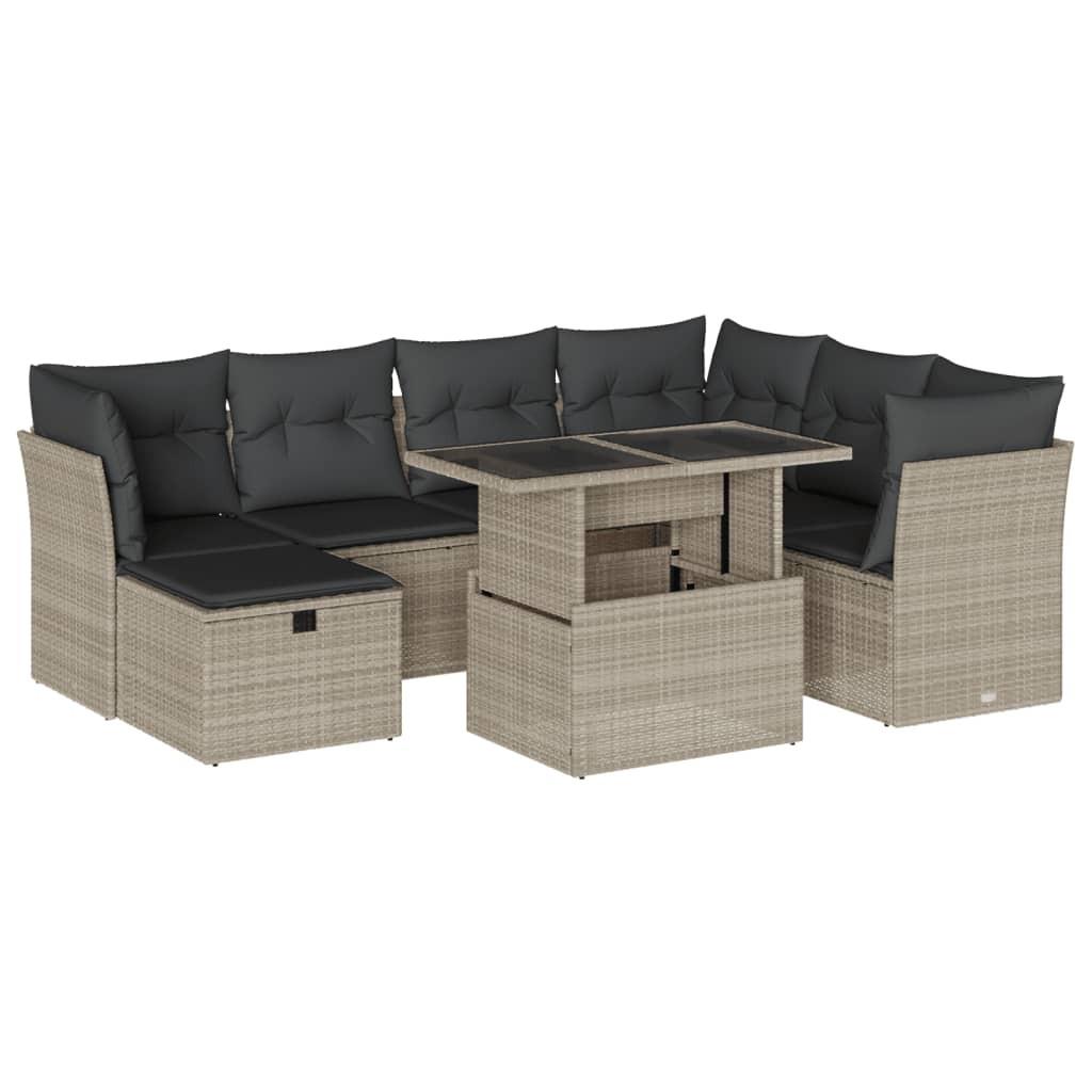 VidaXL set divano da giardino Polirattan  