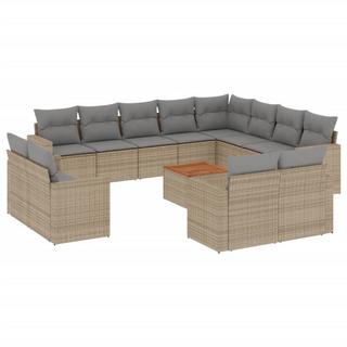 VidaXL set divano da giardino Polirattan  