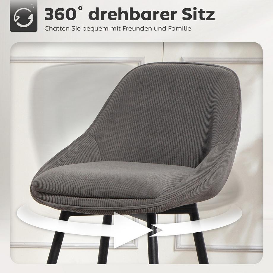 HOMCOM tabouret de bar  