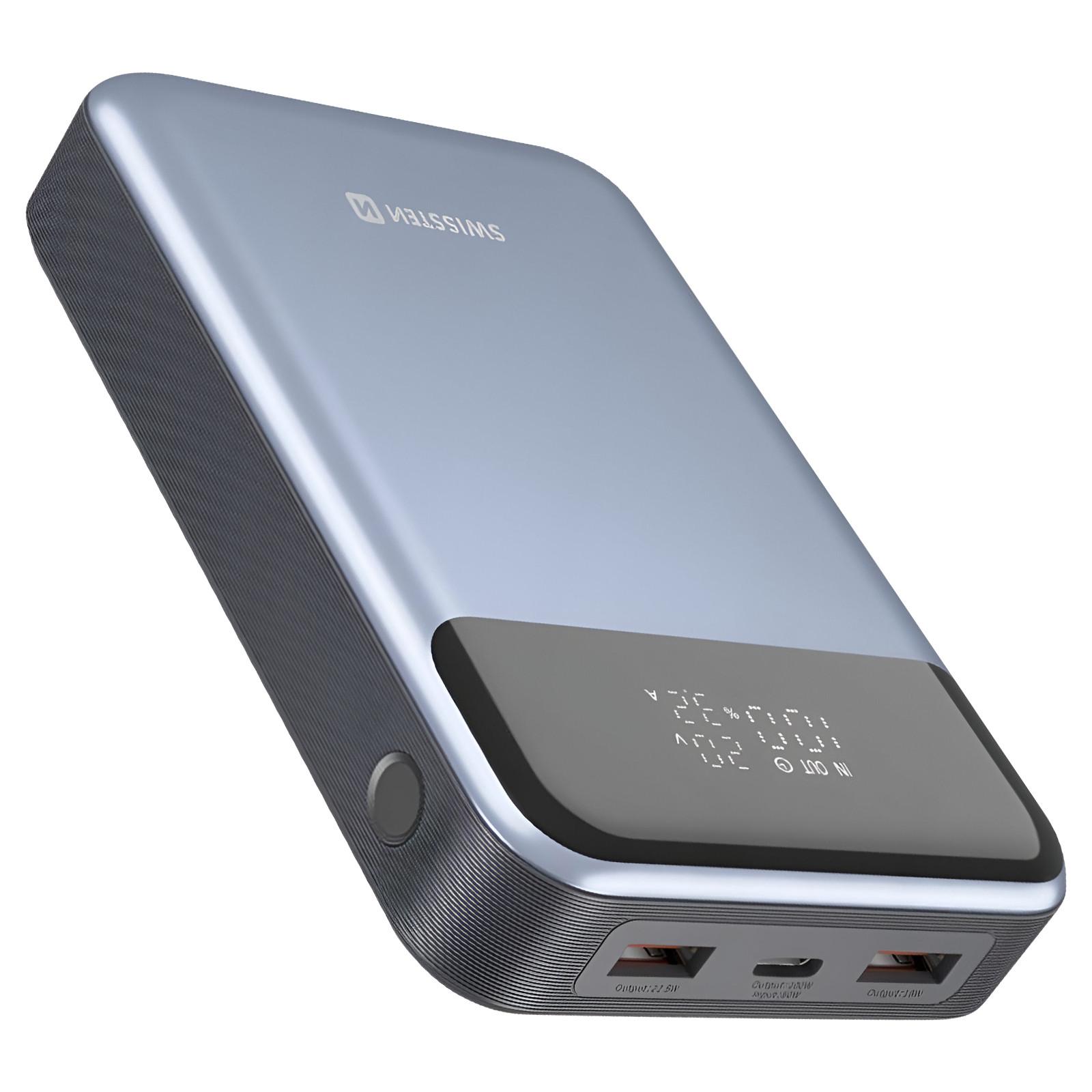 SWISSTEN  Batterie Externe Ordinateur USB-C, 100W 