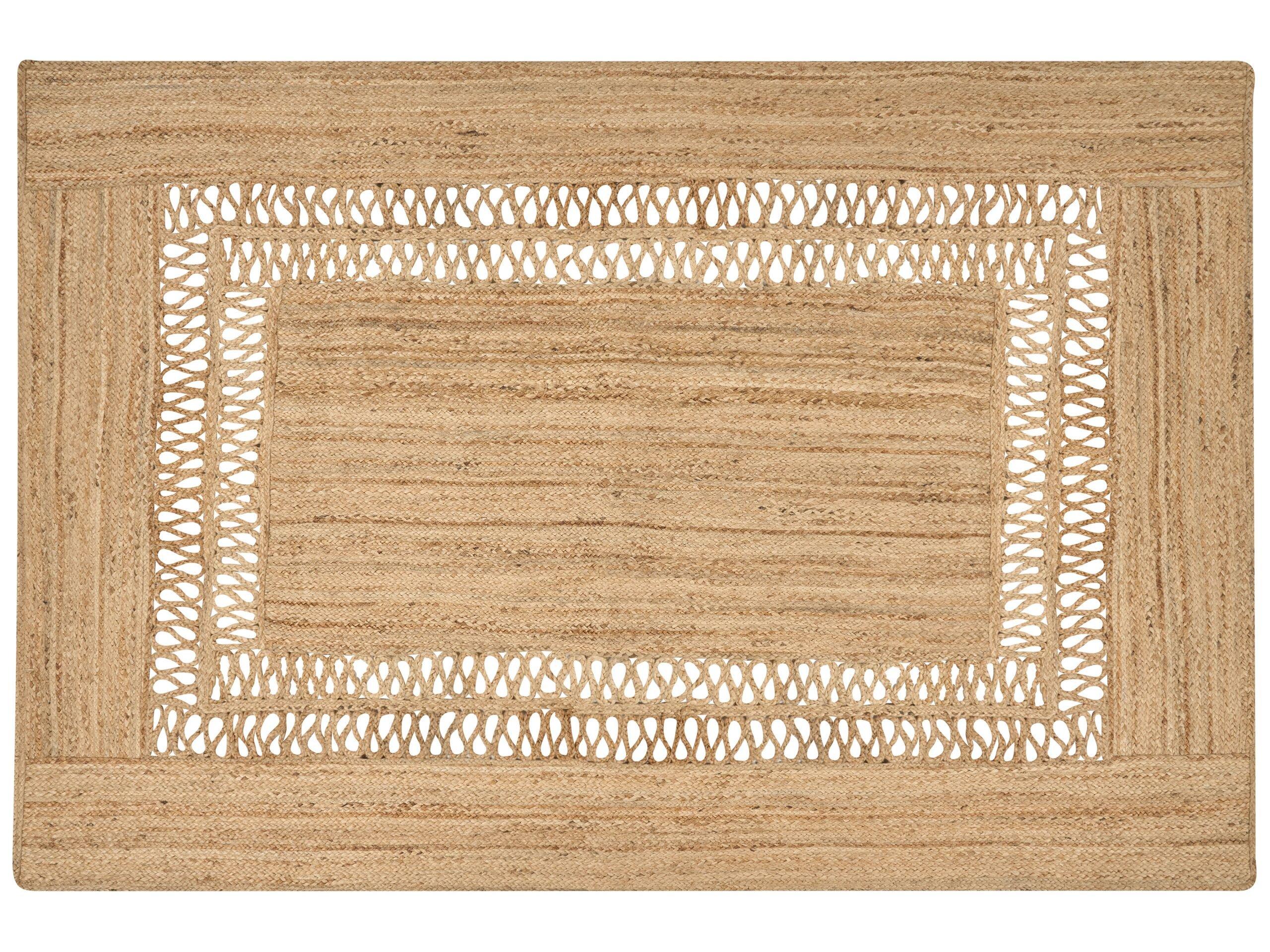 Beliani Tapis en Jute Boho YENIKOY  