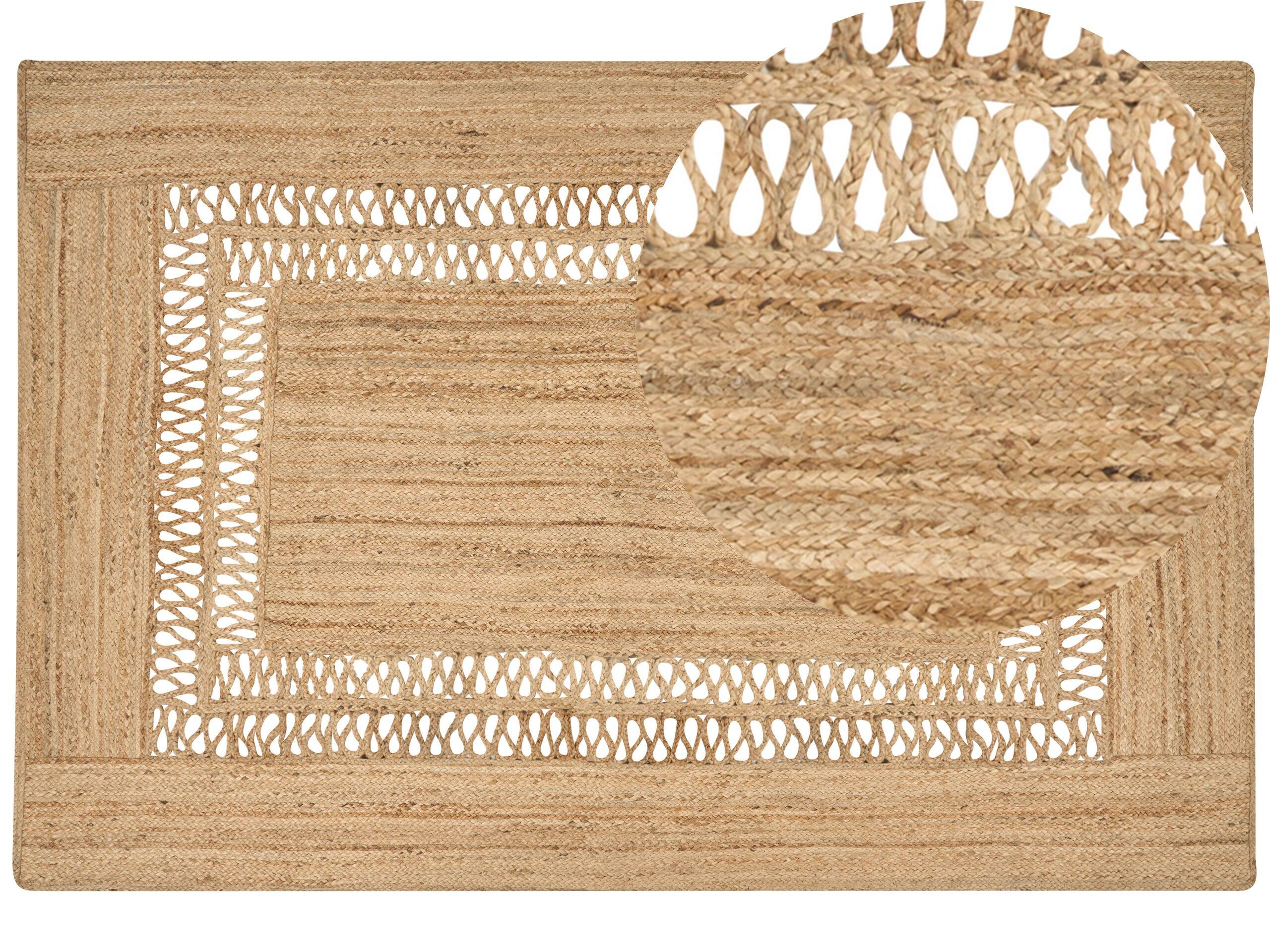 Beliani Tapis en Jute Boho YENIKOY  