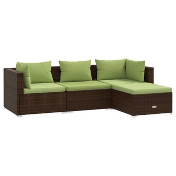 Garten-lounge-set poly-rattan