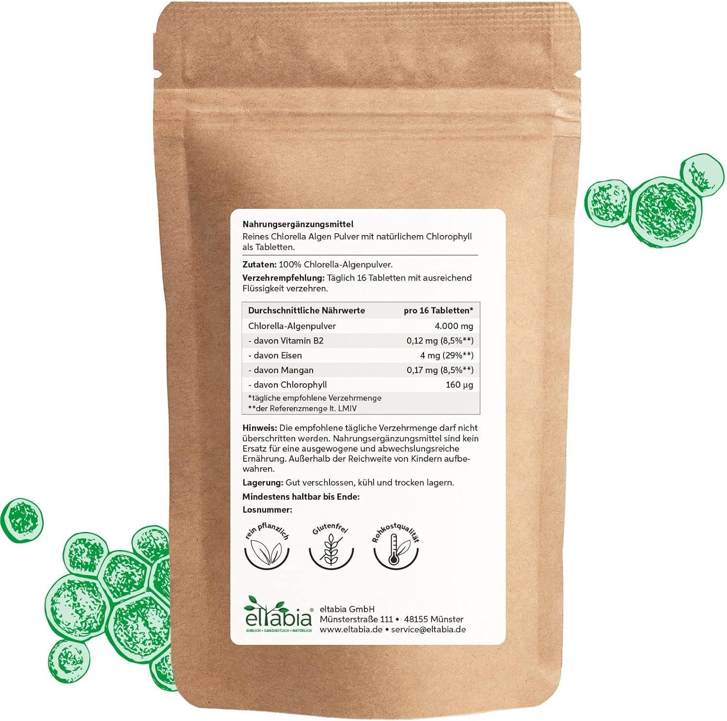 Eltabia  Bio Chlorella Tabletten 