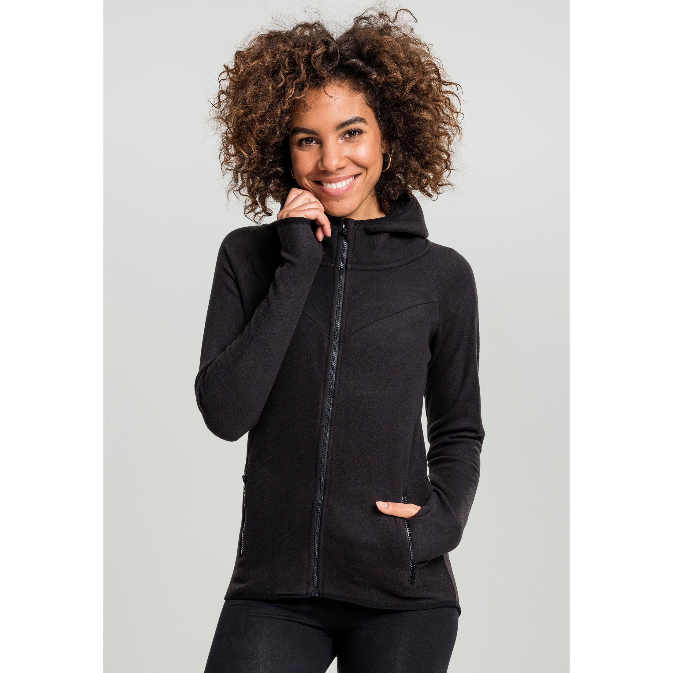 URBAN CLASSICS  felpa con cappuccio da urban classic polar fleece zip 