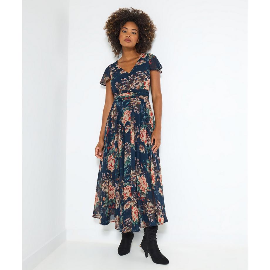 Joe Browns Abito Floreale Vintage Georgette  