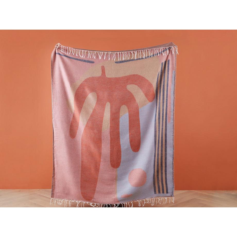 Beliani Resha Boho Coperta in Acrilico  