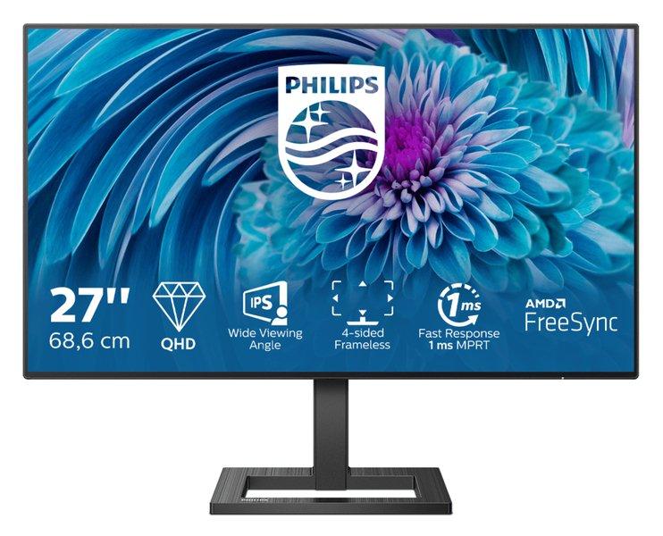PHILIPS  E Line 275E2FAE/00 Monitor PC 68,6 cm (27") 2560 x 1440 Pixel 4K Ultra HD LED Nero 