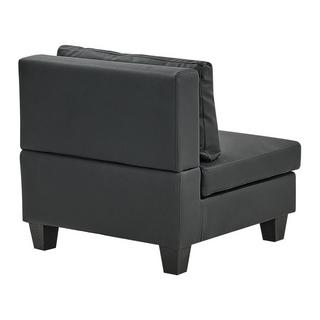 Beliani Module fauteuil en Cuir PU Moderne UNSTAD  