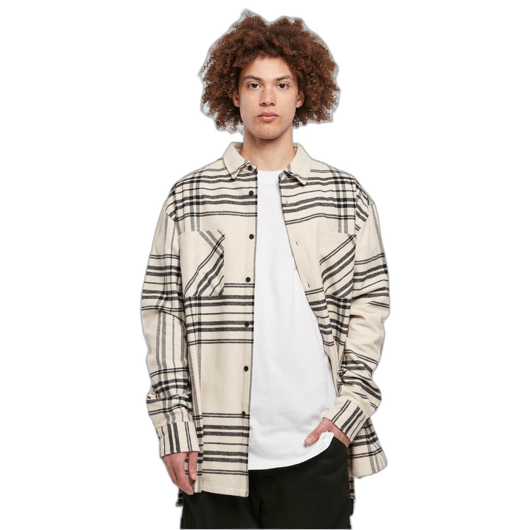 URBAN CLASSICS Summit Langes Kariertes Oversize Hemd  