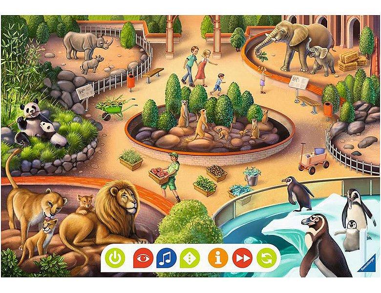 Ravensburger  tiptoi Puzzle für kleine Entdecker: Zoo (2x12) 