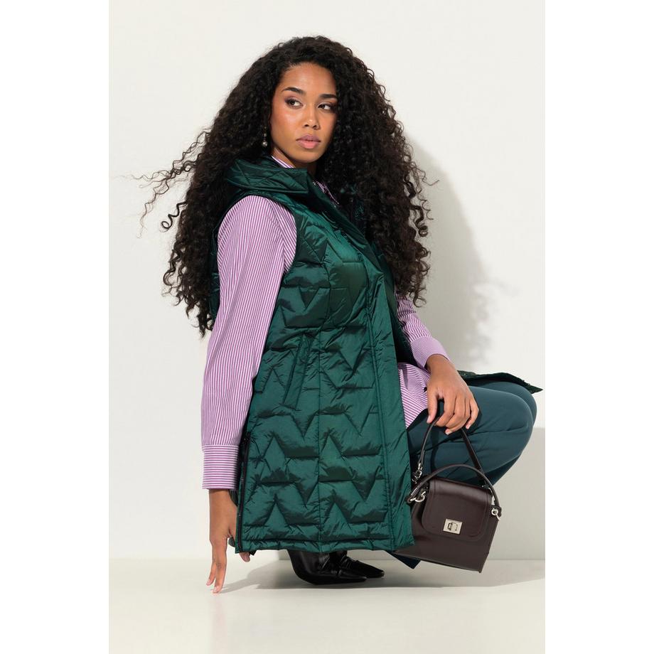 Ulla Popken Steppweste Rundhals Daunenoptik Ärmellos  