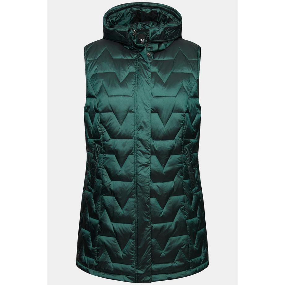 Ulla Popken Steppweste Rundhals Daunenoptik Ärmellos  