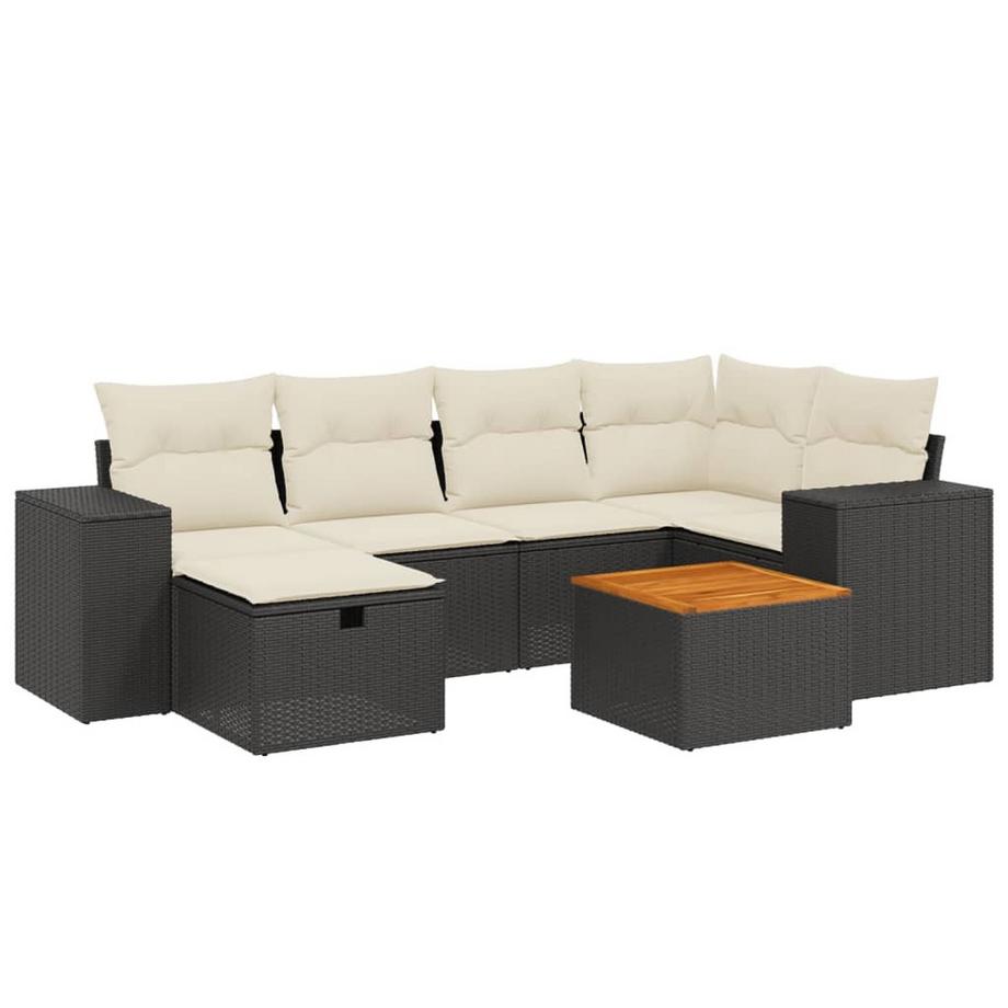 set divano da giardino Polirattan