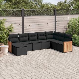 VidaXL set divano da giardino Polirattan  