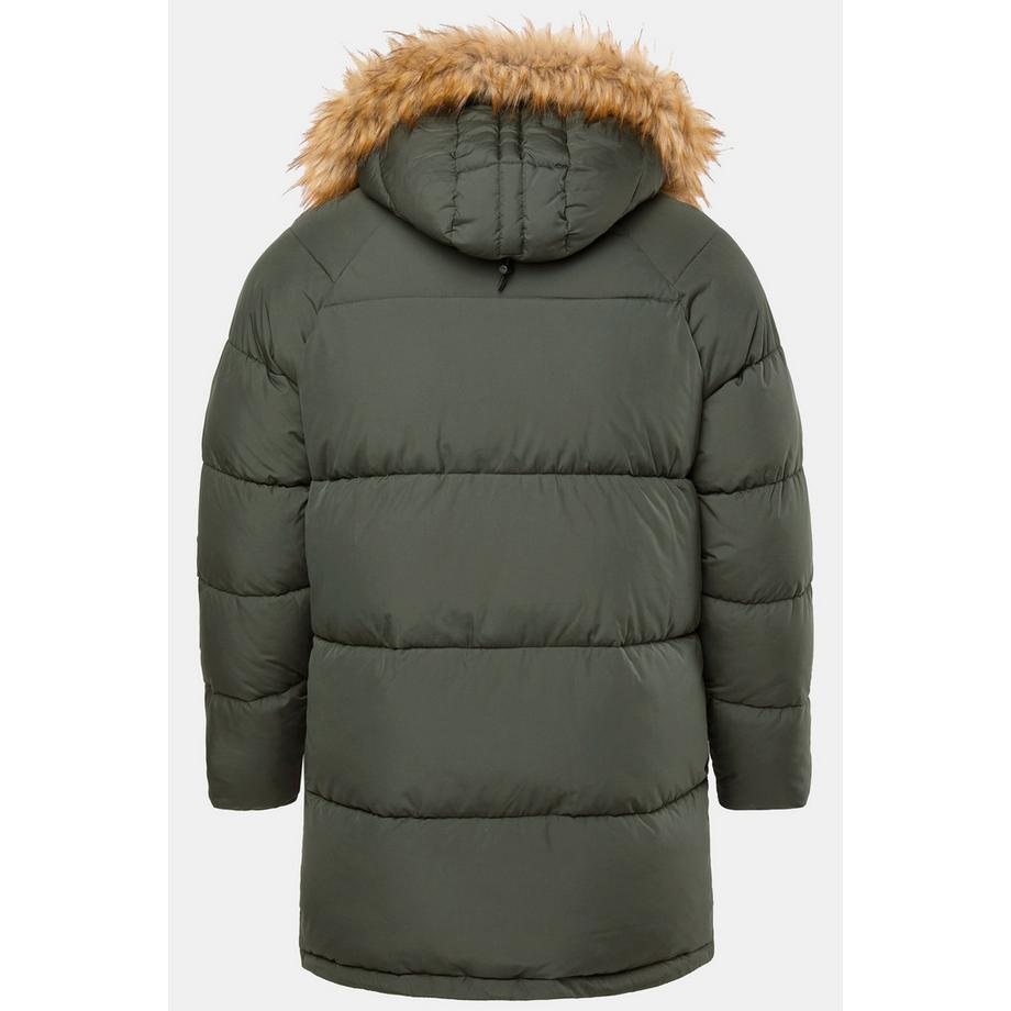 JP1880 Parka Trapuntato Cappuccio Pelliccia Sintetica Applicazioni  