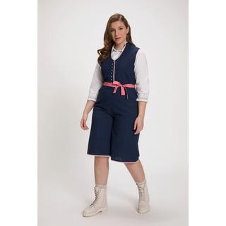 Ulla Popken Trachten Jumpsuit Pünktchen Spitze Weites Bein  