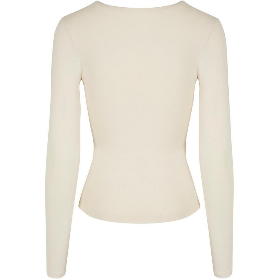 URBAN CLASSICS Langarmshirt Crossed Cut Out  