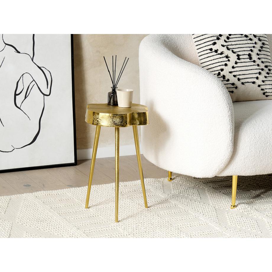 Beliani Beistelltisch aus Aluminium  TAUPO  