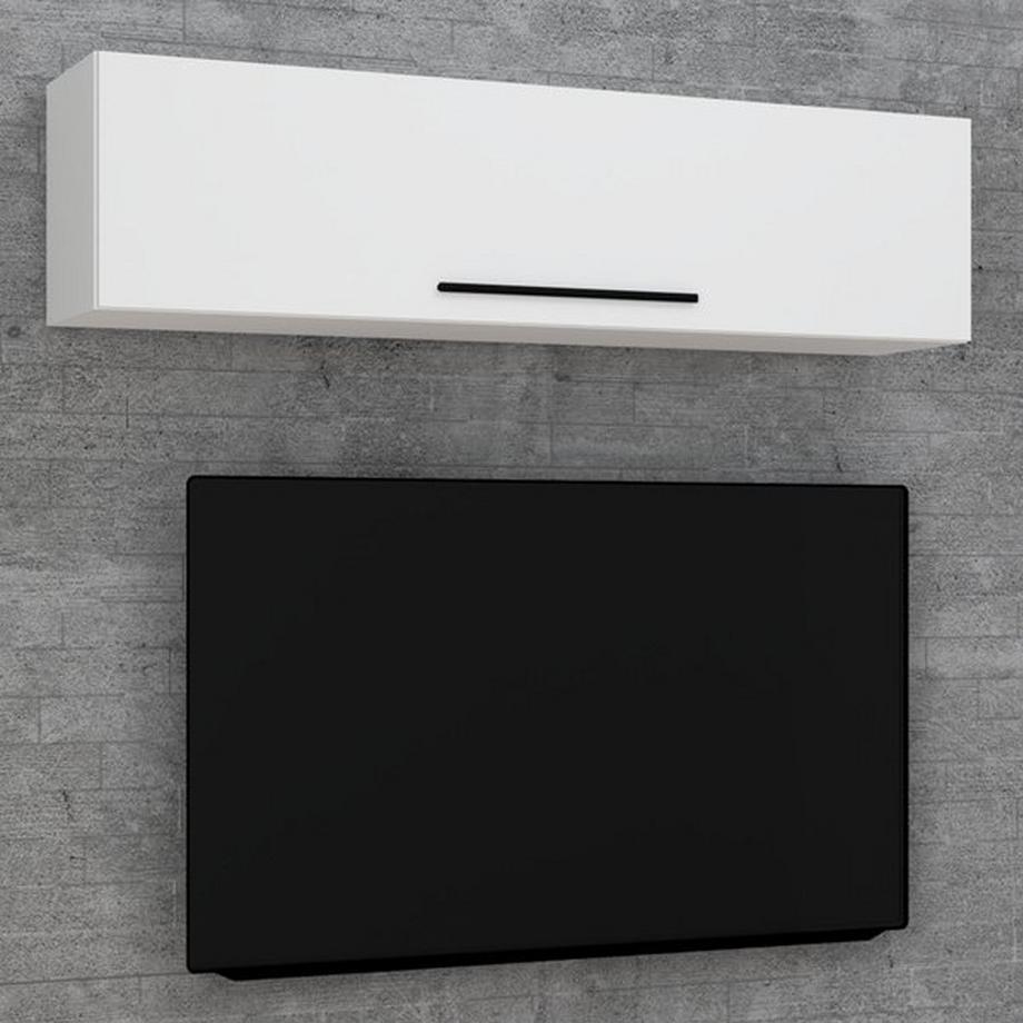 VCM Holzregal hängend | platzsparendes Regal | Maße: H. 115 x B. 30 x T. 30 cm | Elegantes Regal hängend | Aufbewahrungsregal | Bücherregal | Wandboard -  