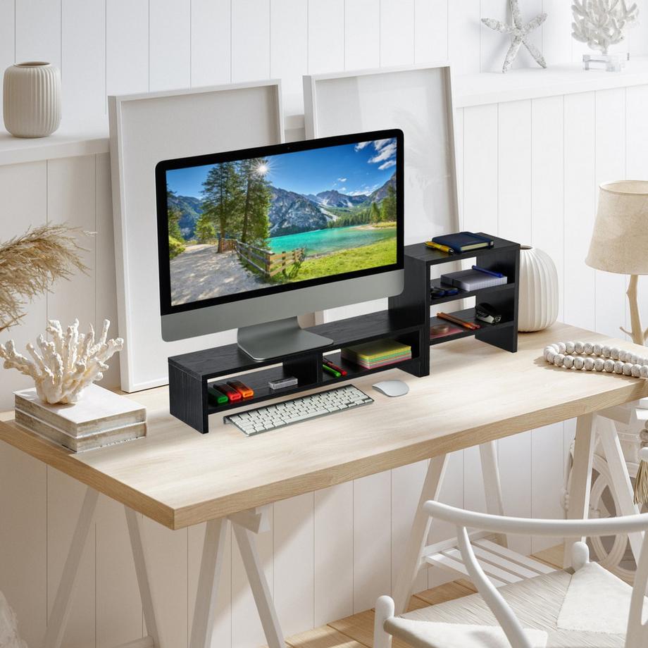 Northio Supporto per schermo con ripiani  