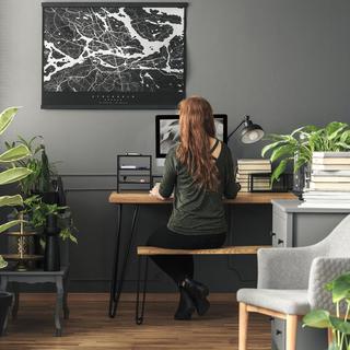 Northio Supporto per schermo con ripiani  