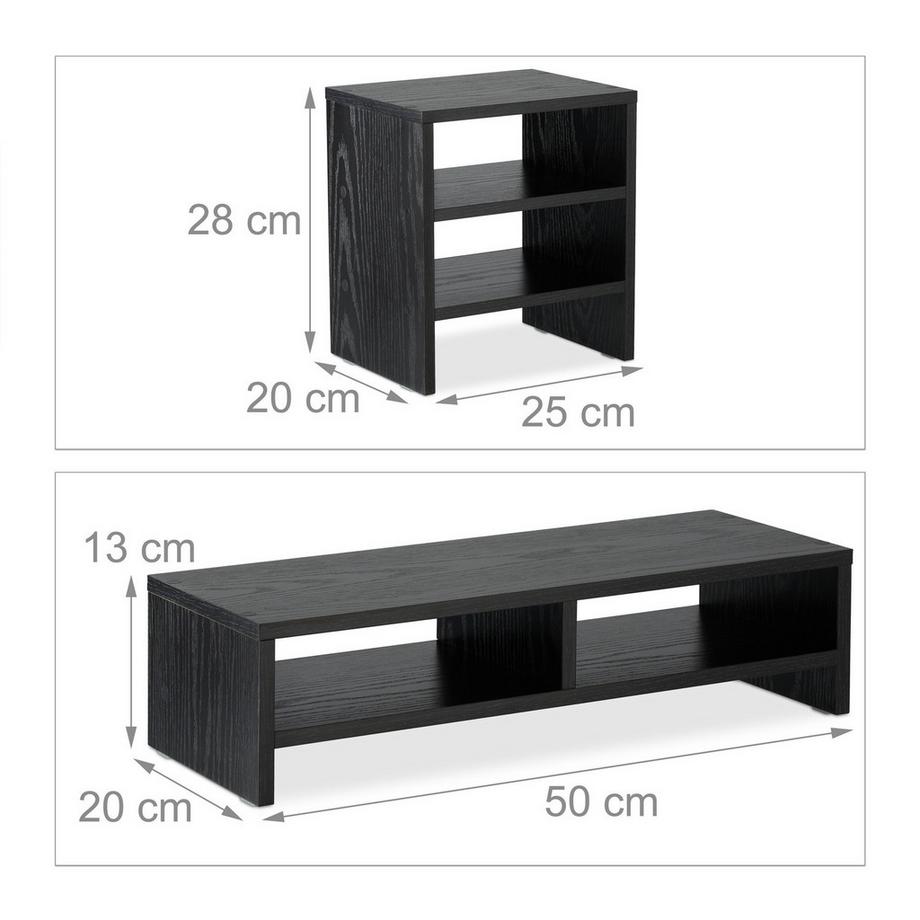 Northio Supporto per schermo con ripiani  