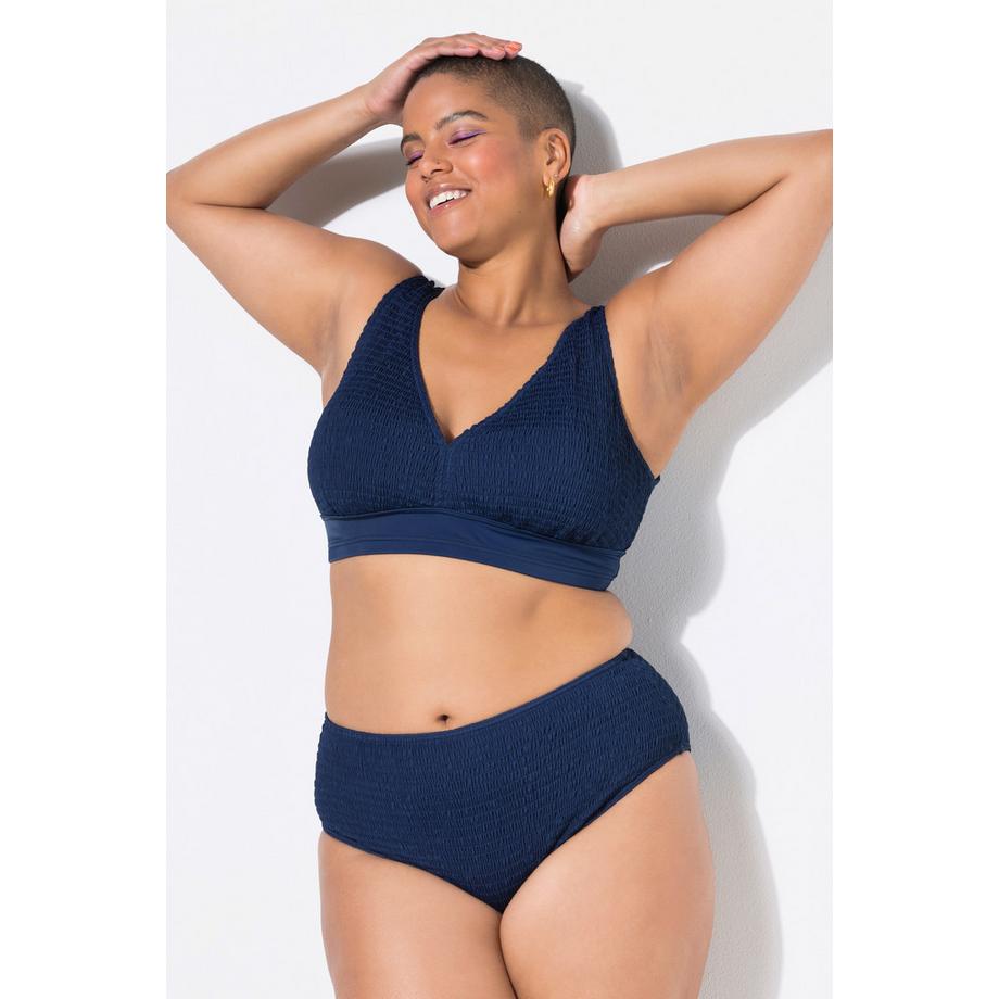 Studio Untold Bas de Bikini Taille Haute Texture Raffinée Gainant  