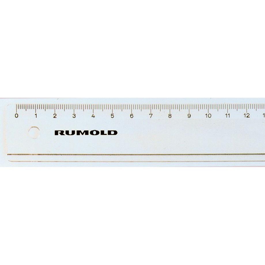 RUMOLD  RUMOLD Flachlineal 30cm FL47/30 transparent 