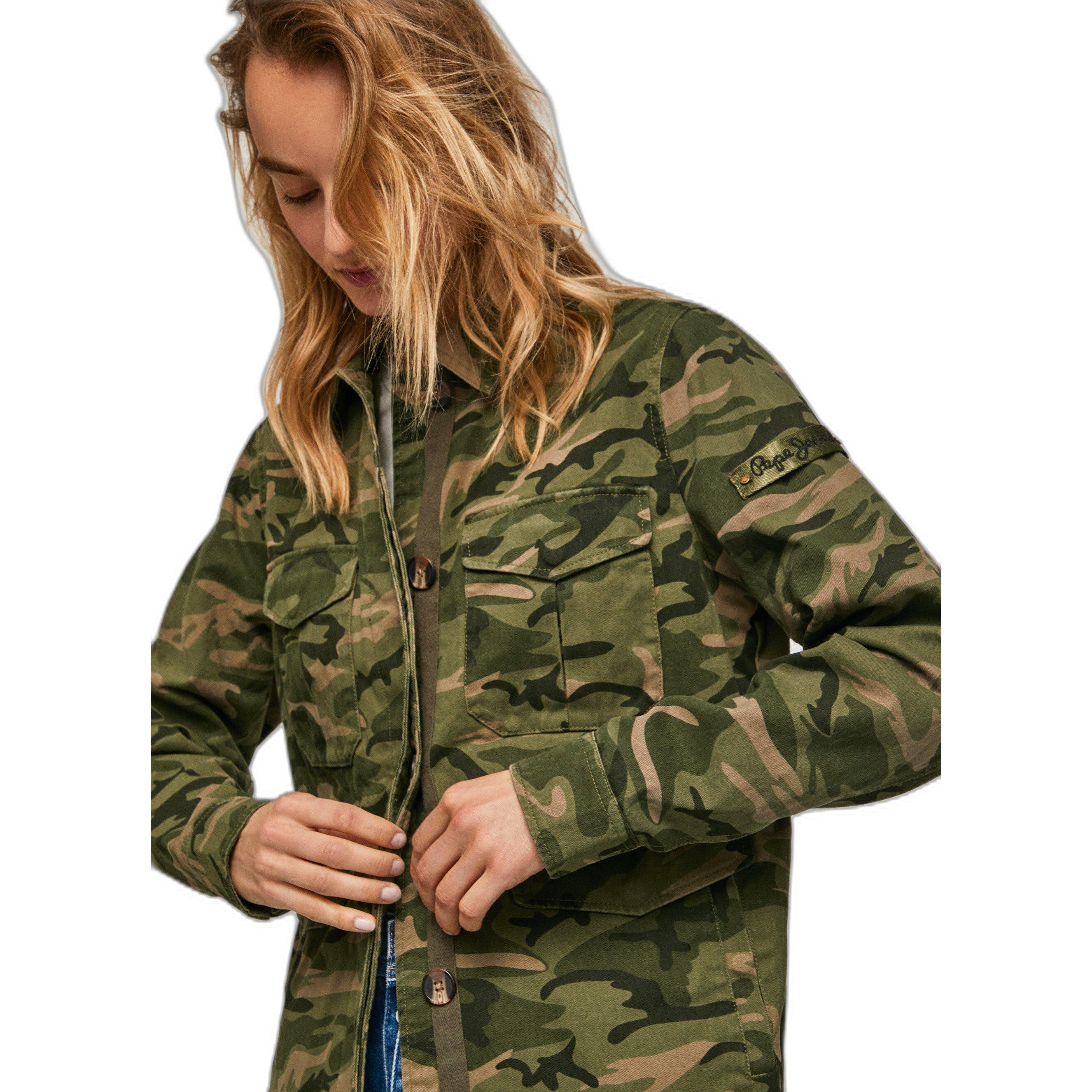 Pepe Jeans London Adele Camouflage Jacke  