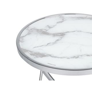 Beliani Table d'appoint en Verre de sécurité Moderne MERIDIAN  