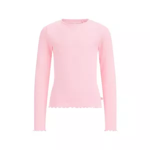 T-Shirt De Tissu Côtelé Fille