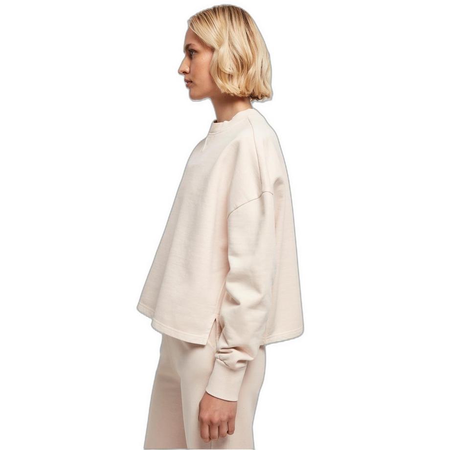 URBAN CLASSICS Rundhalspullover aus dickem Frottee  