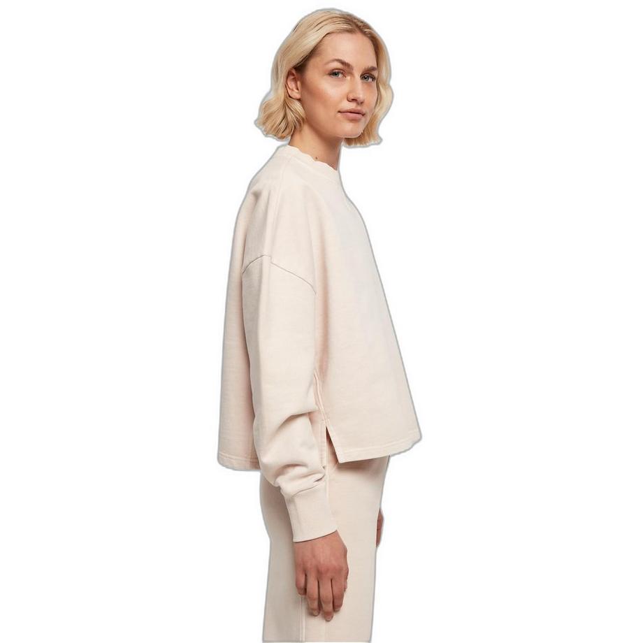 URBAN CLASSICS Rundhalspullover aus dickem Frottee  