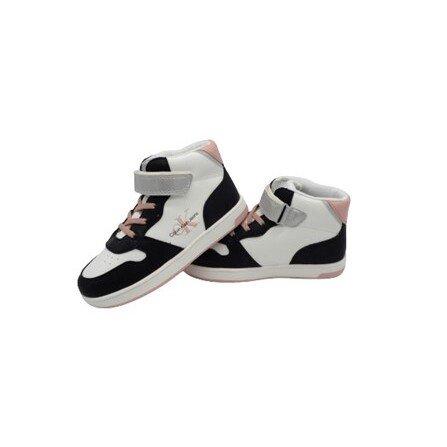 Calvin Klein  Baskets montantes lacets/velcro enfant  black/white/pink 