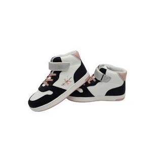 Calvin Klein  baskets montantes lacets/scratch enfant black/white/pink 