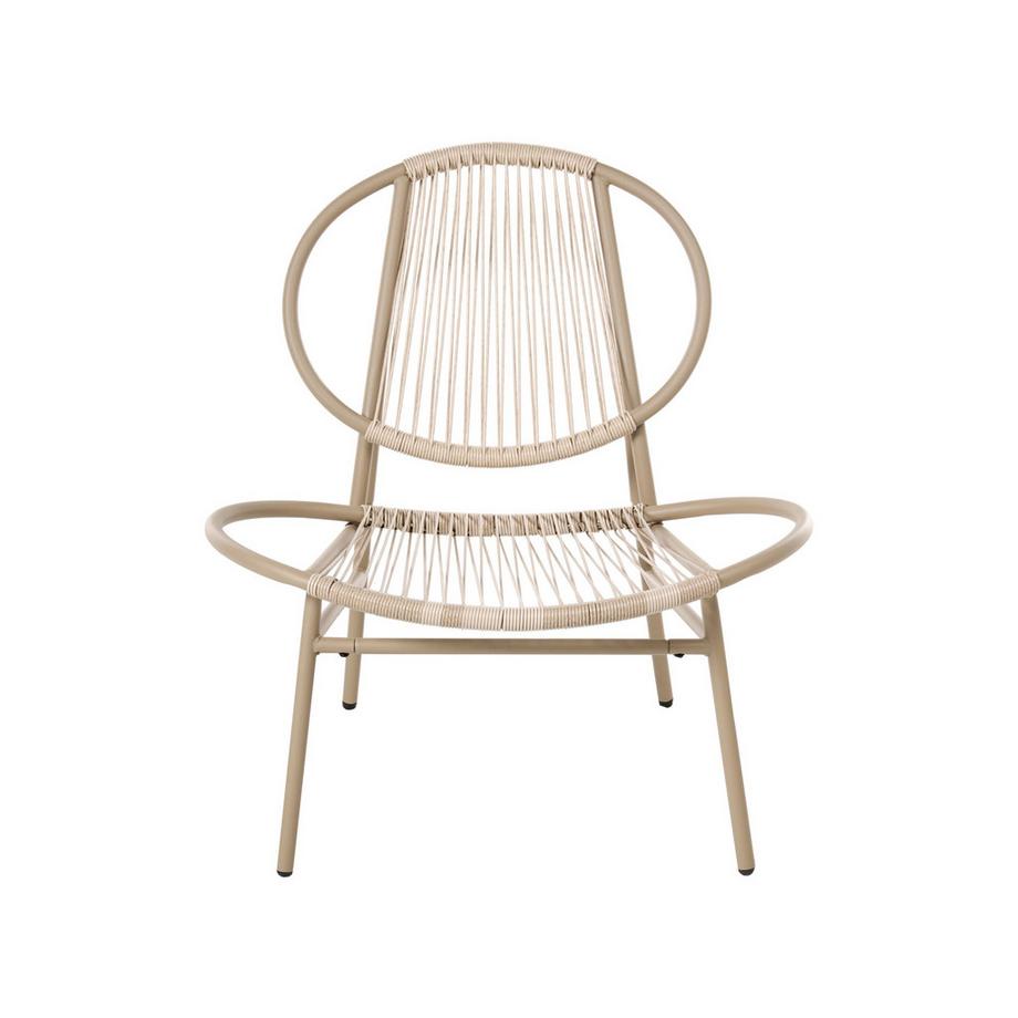 Beliani Bistro Set aus PE Rattan Modern OVARO  
