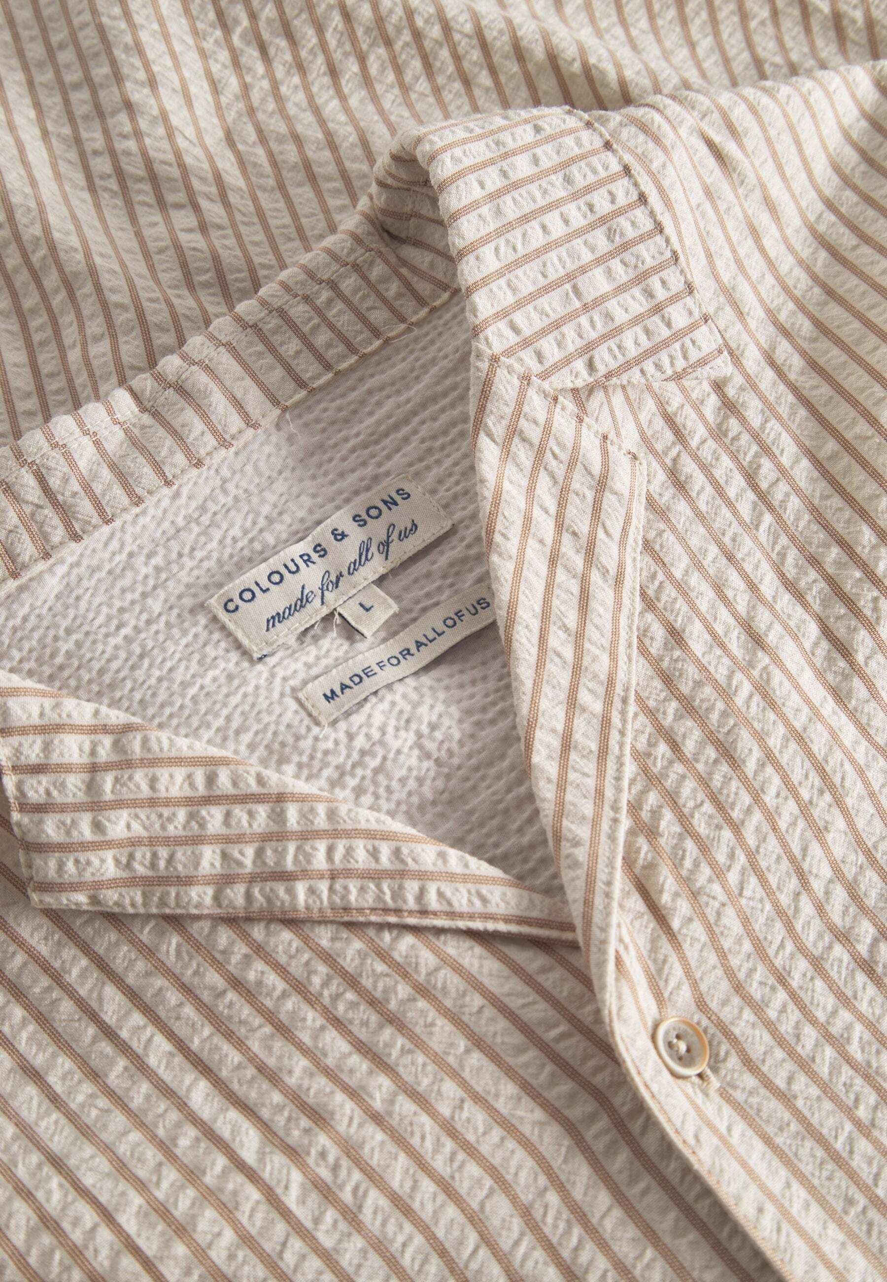 Colours & Sons  Chemise Seersucker Striped 