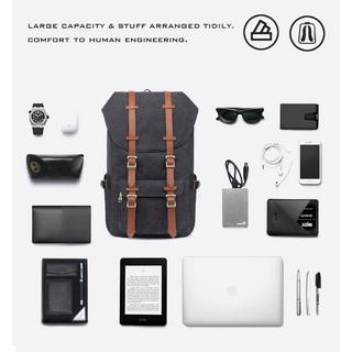 Only-bags.store Vintage Baumwoll Daypack mit Laptopfach  