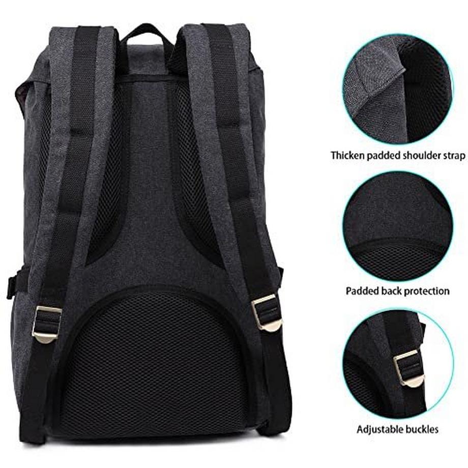 Only-bags.store Vintage Baumwoll Daypack mit Laptopfach  