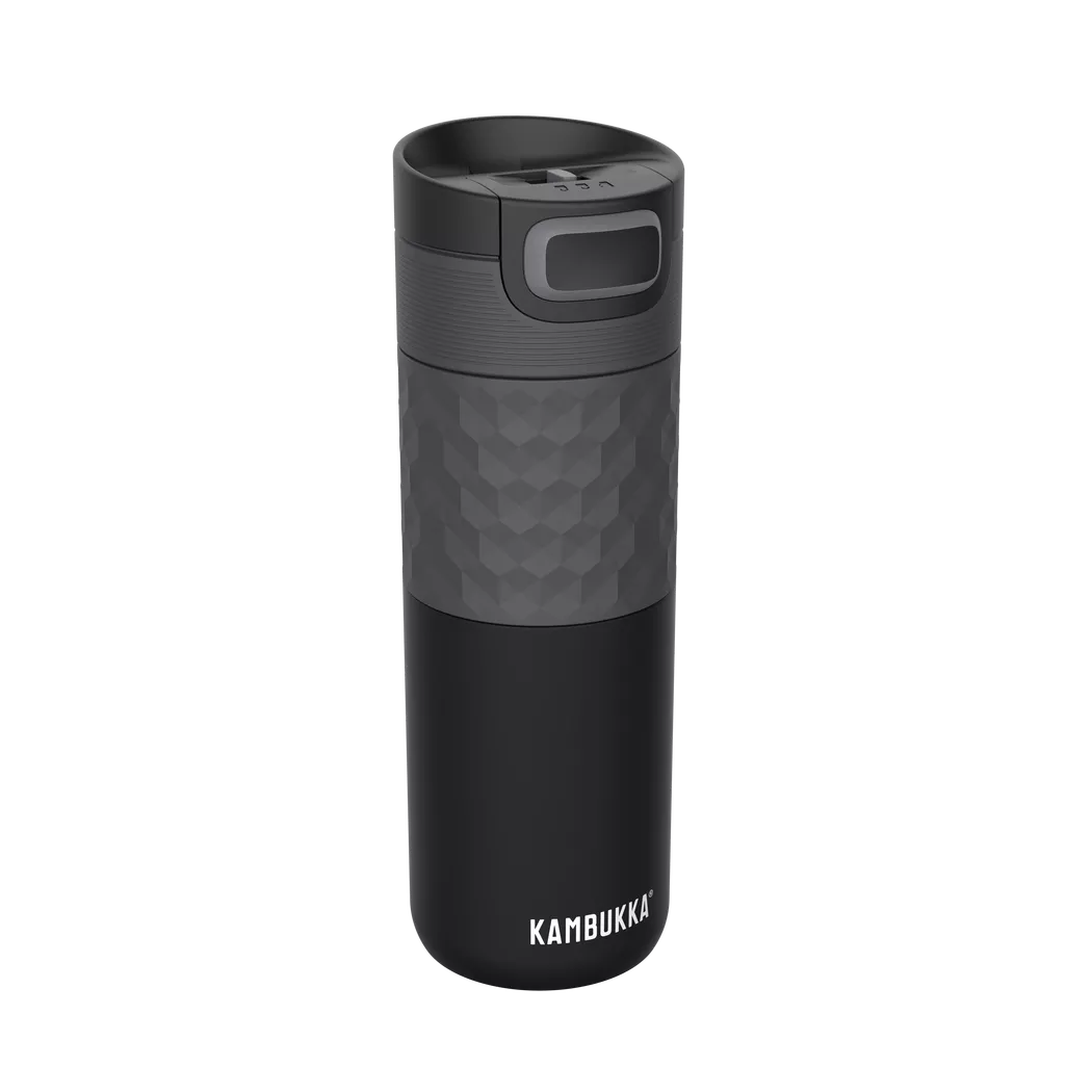 Kambukka - Etna Grip 500ml, Black Steel, 500  ml, Schwarz