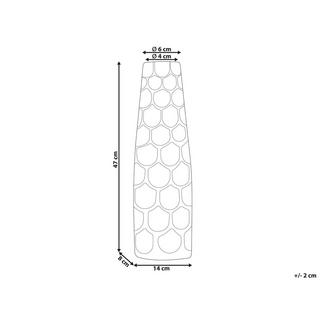 Beliani Vaso da fiori en Alluminio Glamour SUKHOTHAI  
