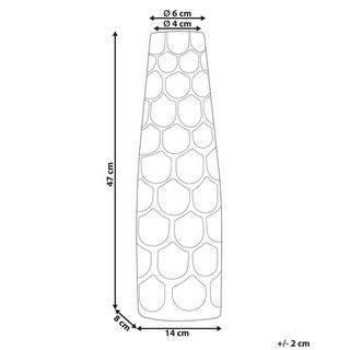 Beliani Vaso da fiori en Alluminio Glamour SUKHOTHAI  