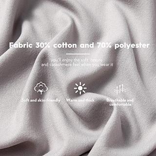 Only-bags.store Sciarpa calda invernale autunnale in cotone tinta unita con nappe  